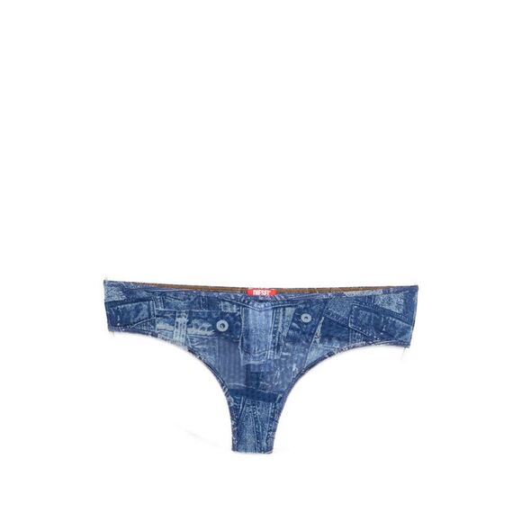 Diesel Women Denim Print Briefs